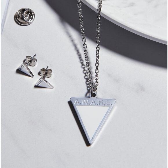 IOB Silver AWARE Necklaces in White - Picture 1 of 8
